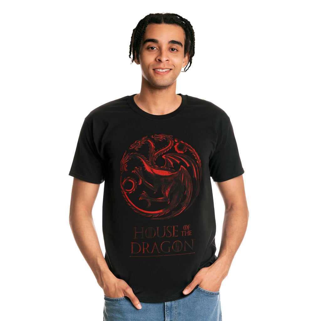 Imagen del producto House of the Dragon - Camiseta con logo negro