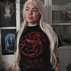 Imagen del producto House of the Dragon - Camiseta con logo negro