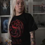 Imagen del producto House of the Dragon - Camiseta con logo negro