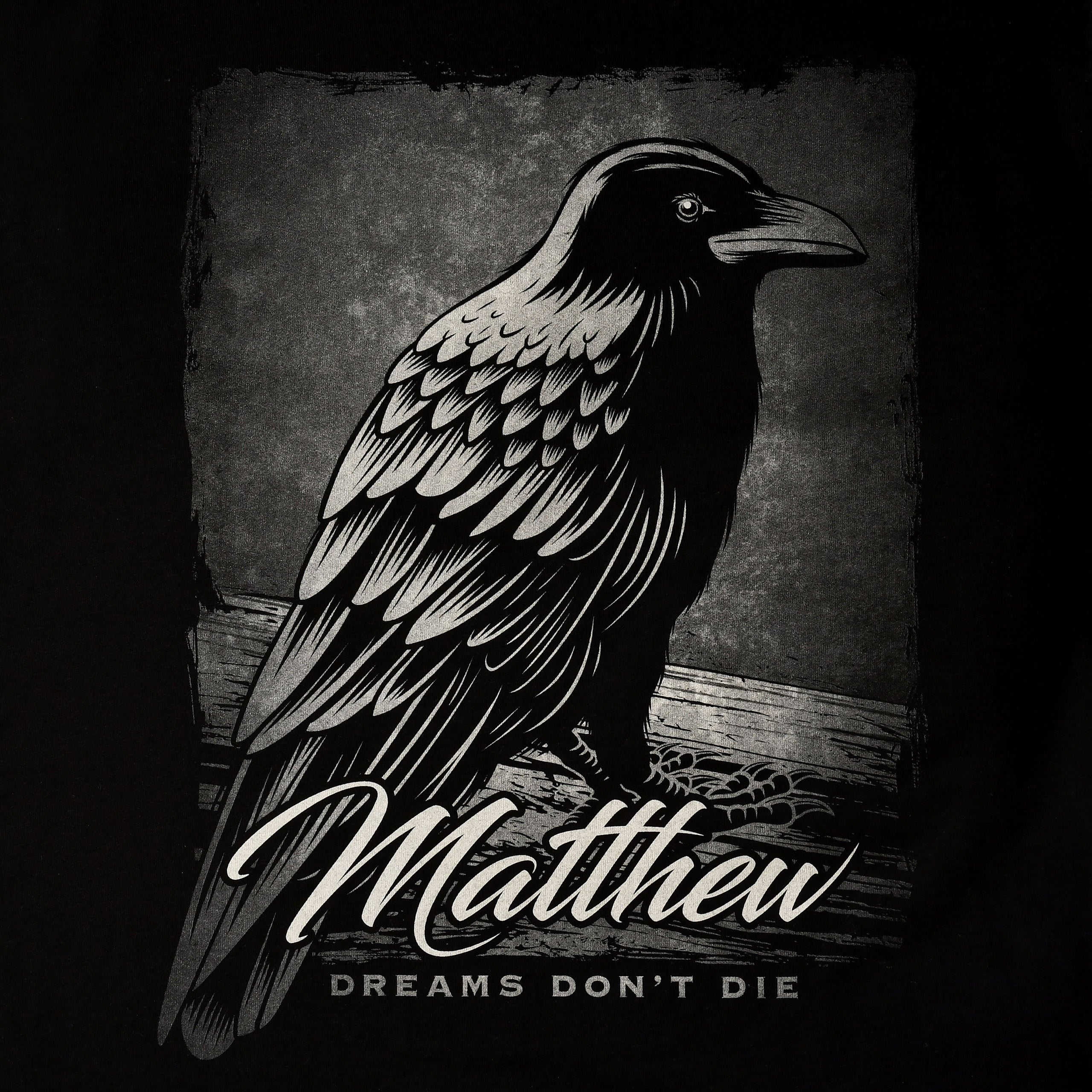 Imagen del producto Camiseta Dreams Don't Die para fans de Sandman negra