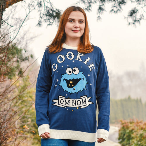 Imagen del producto Jersey de punto Cookie Om Nom del Monstruo de las Galletas - Barrio Sésamo