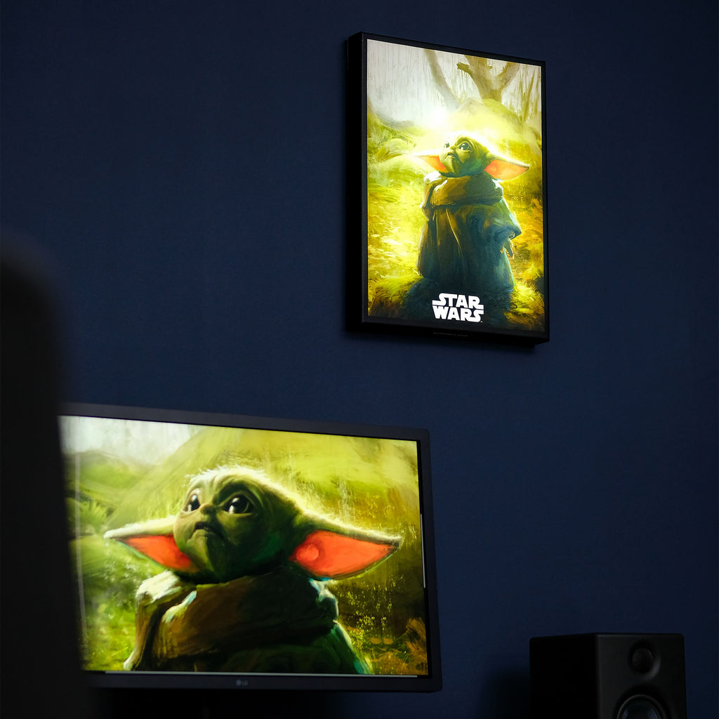 Imagen del producto Cuadro de pared Grogu con luz - Star Wars The Mandalorian