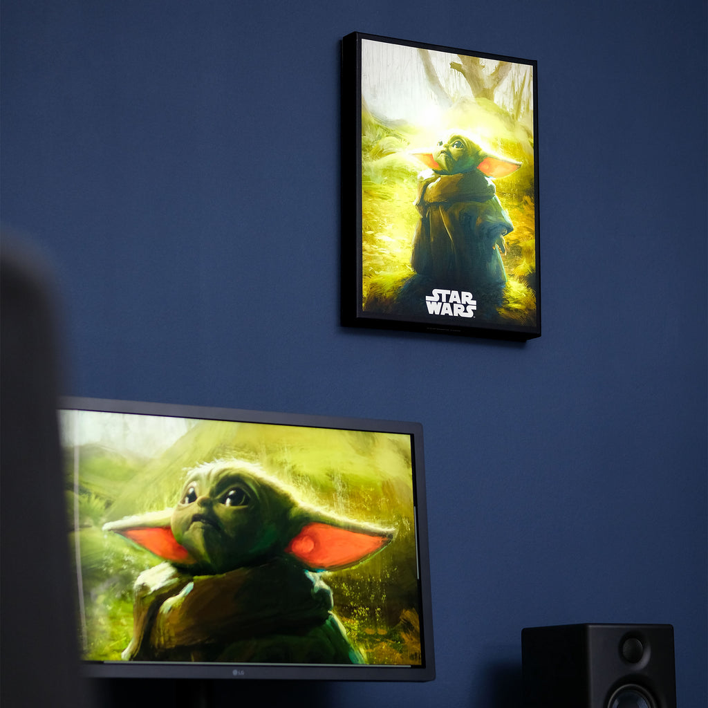 Imagen del producto Cuadro de pared Grogu con luz - Star Wars The Mandalorian