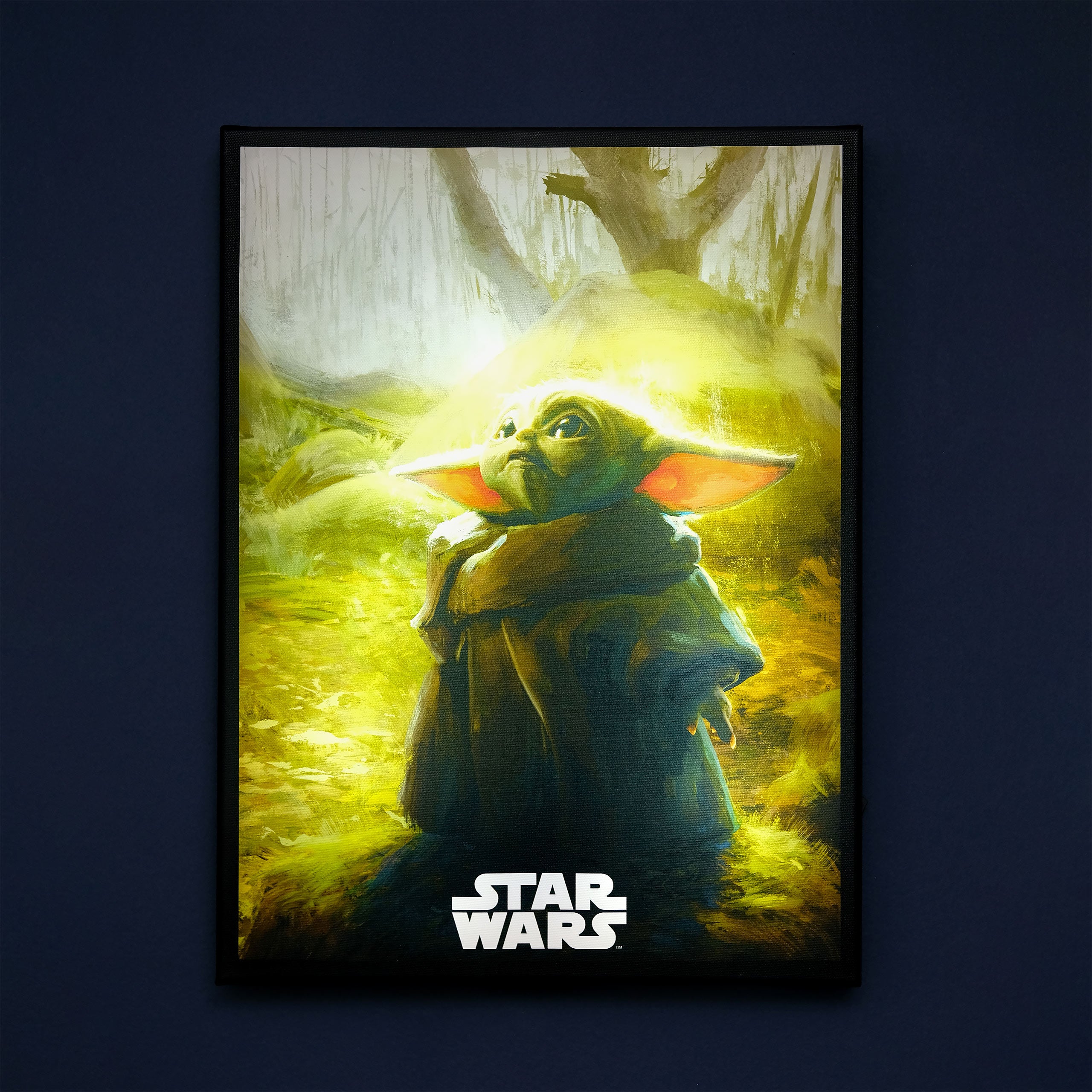 Imagen del producto Cuadro de pared Grogu con luz - Star Wars The Mandalorian