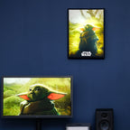 Imagen del producto Cuadro de pared Grogu con luz - Star Wars The Mandalorian