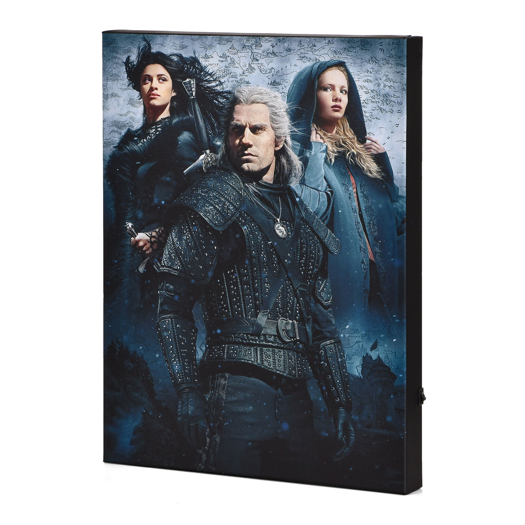 Imagen del producto Witcher - Cuadro de pared con luz de Ciri, Yennefer & Geralt