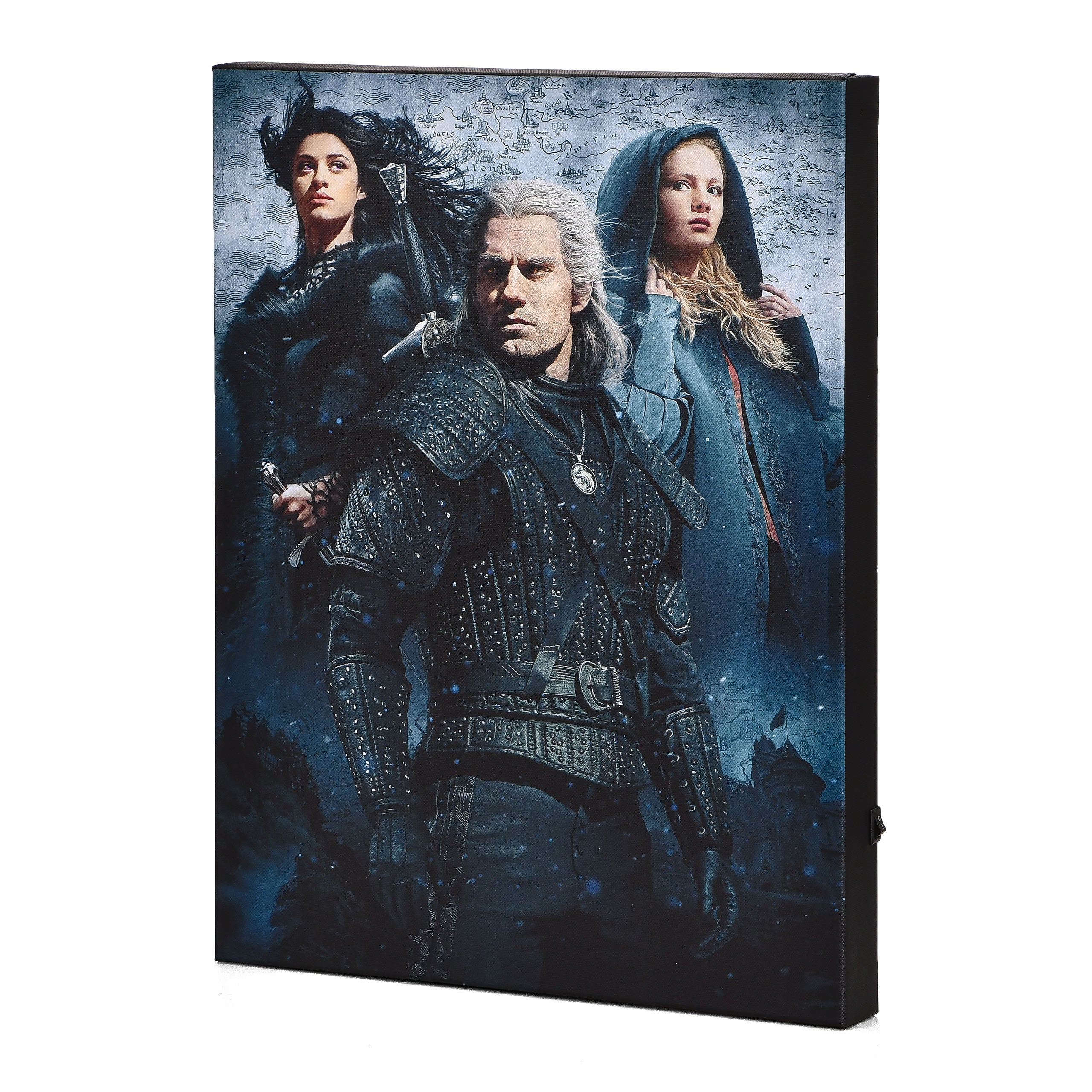 Imagen del producto Witcher - Cuadro de pared con luz de Ciri, Yennefer & Geralt
