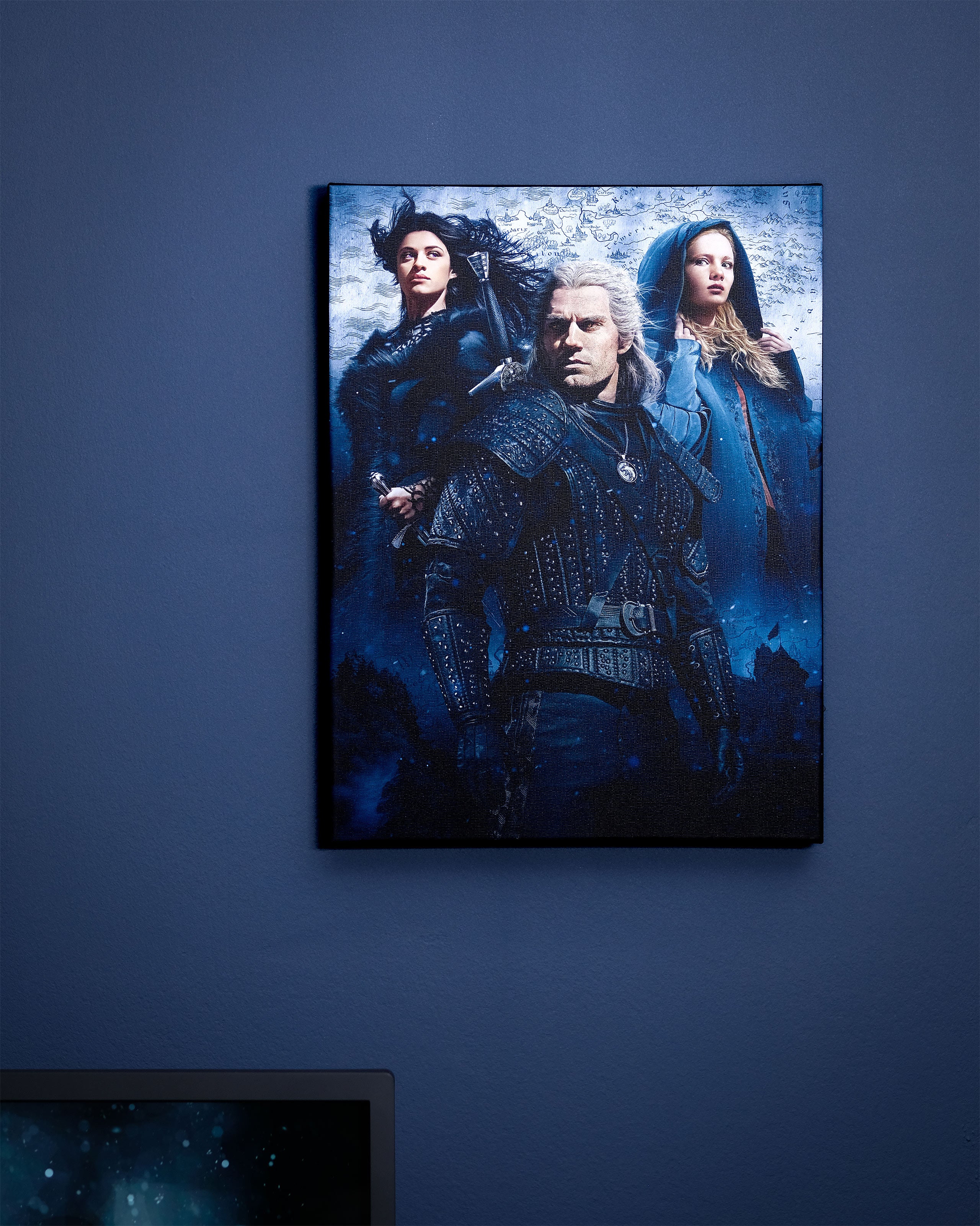 Imagen del producto Witcher - Cuadro de pared con luz de Ciri, Yennefer & Geralt
