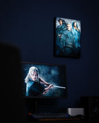 Imagen del producto Witcher - Cuadro de pared con luz de Ciri, Yennefer & Geralt