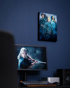 Imagen del producto Witcher - Cuadro de pared con luz de Ciri, Yennefer & Geralt
