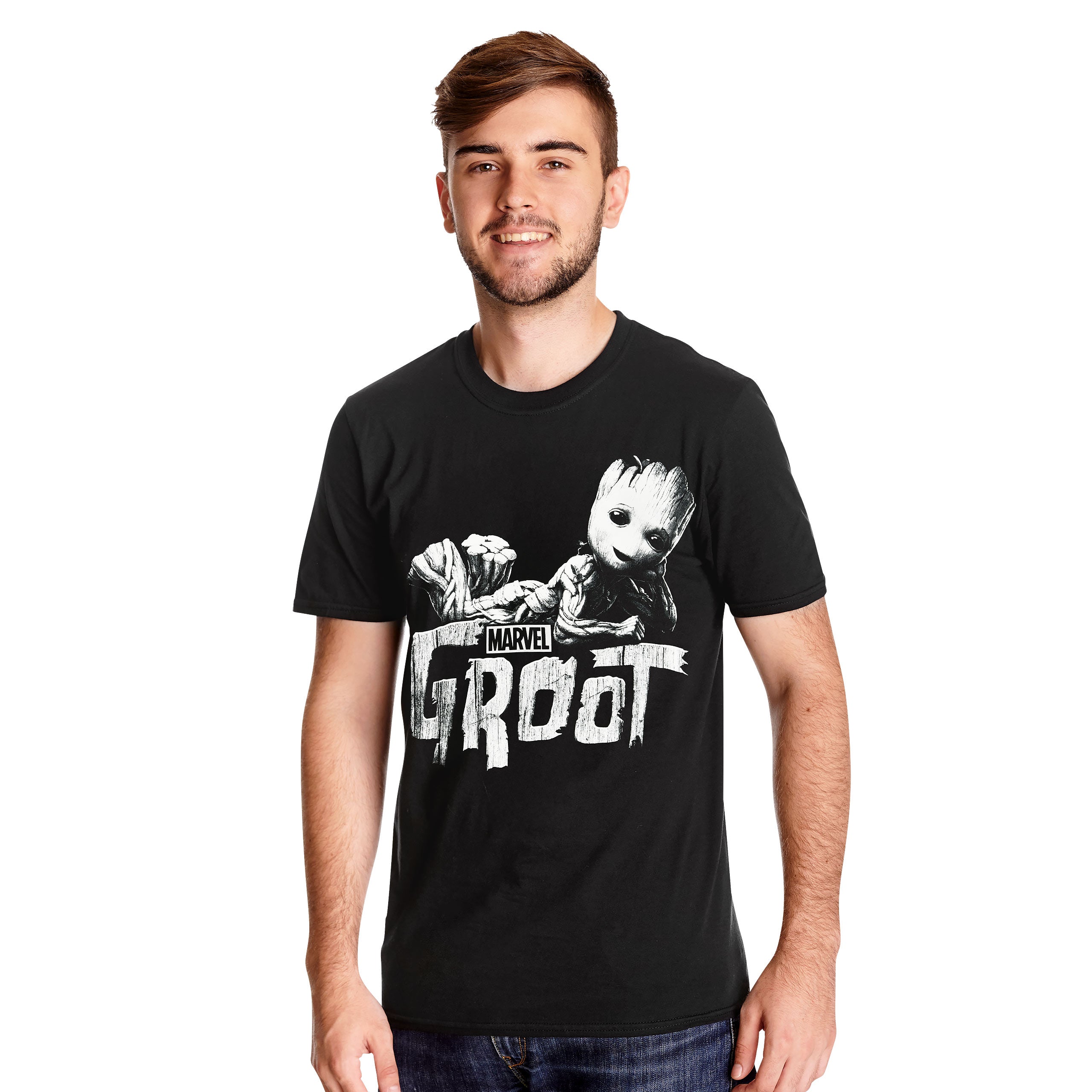Imagen del producto Camiseta negra de Groot - Guardianes de la Galaxia
