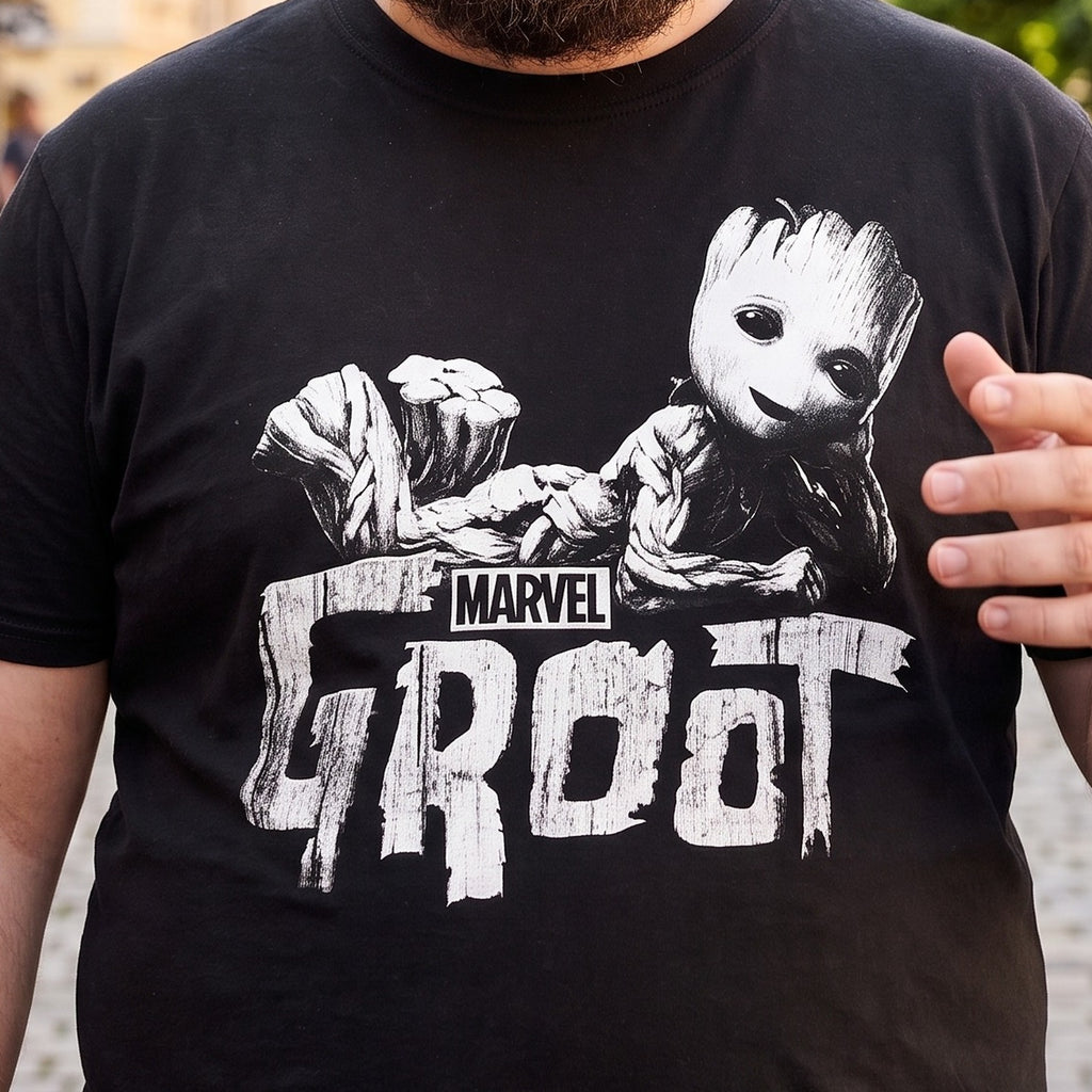 Imagen del producto Camiseta negra de Groot - Guardianes de la Galaxia