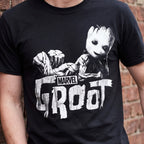 Imagen del producto Camiseta negra de Groot - Guardianes de la Galaxia