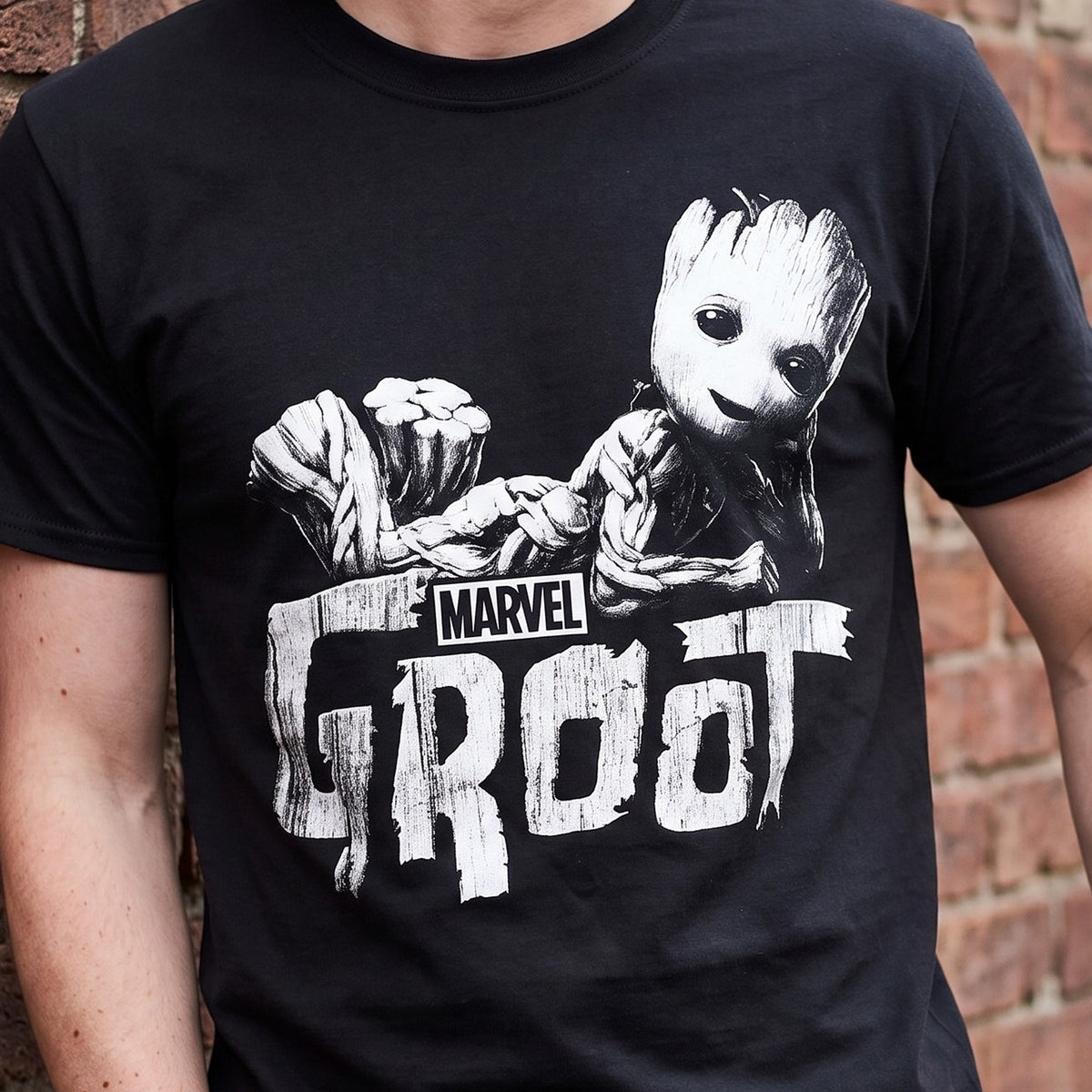 Imagen del producto Camiseta negra de Groot - Guardianes de la Galaxia