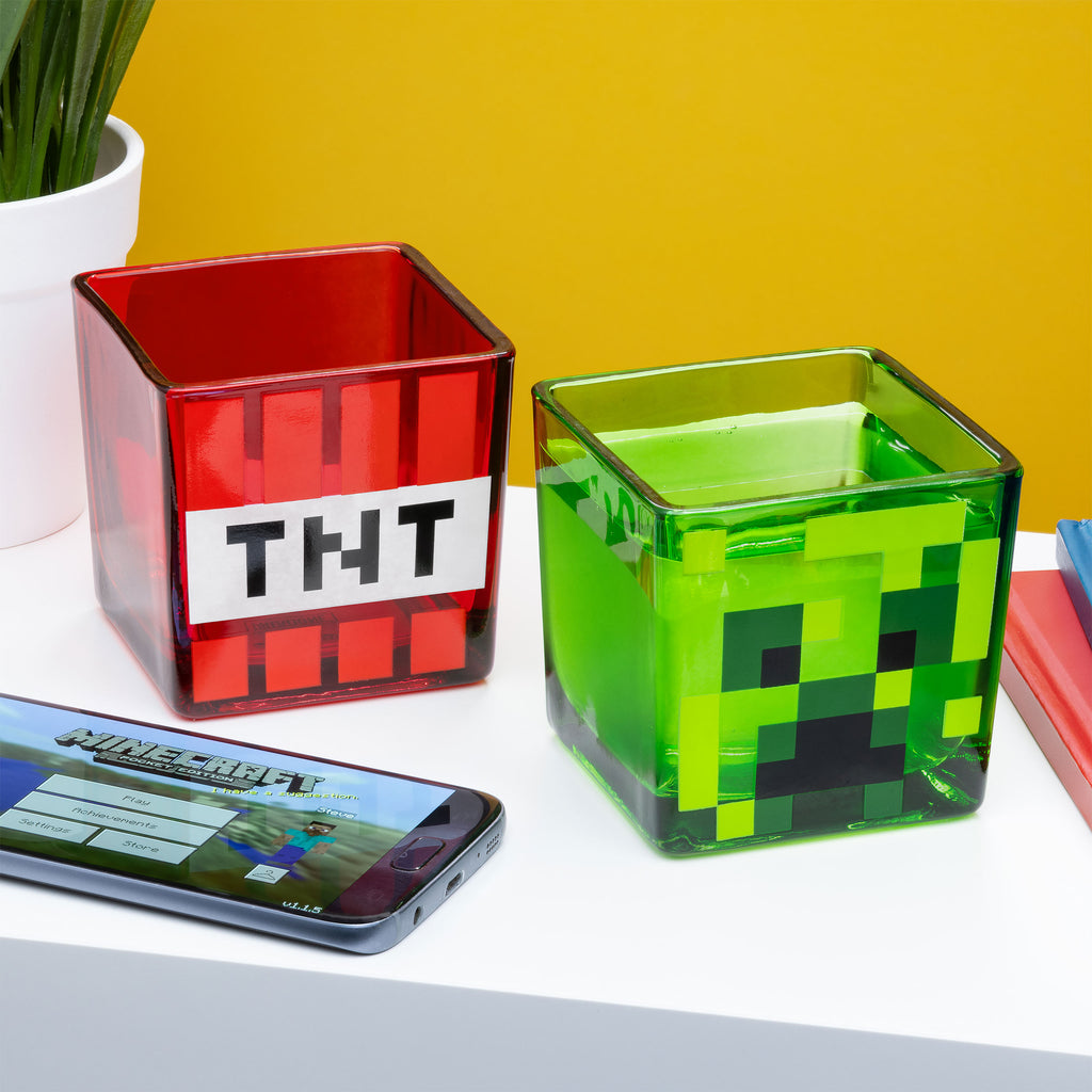 Imagen del producto Minecraft - Set de 2 vasos Creeper y TNT
