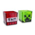 Imagen del producto Minecraft - Set de 2 vasos Creeper y TNT