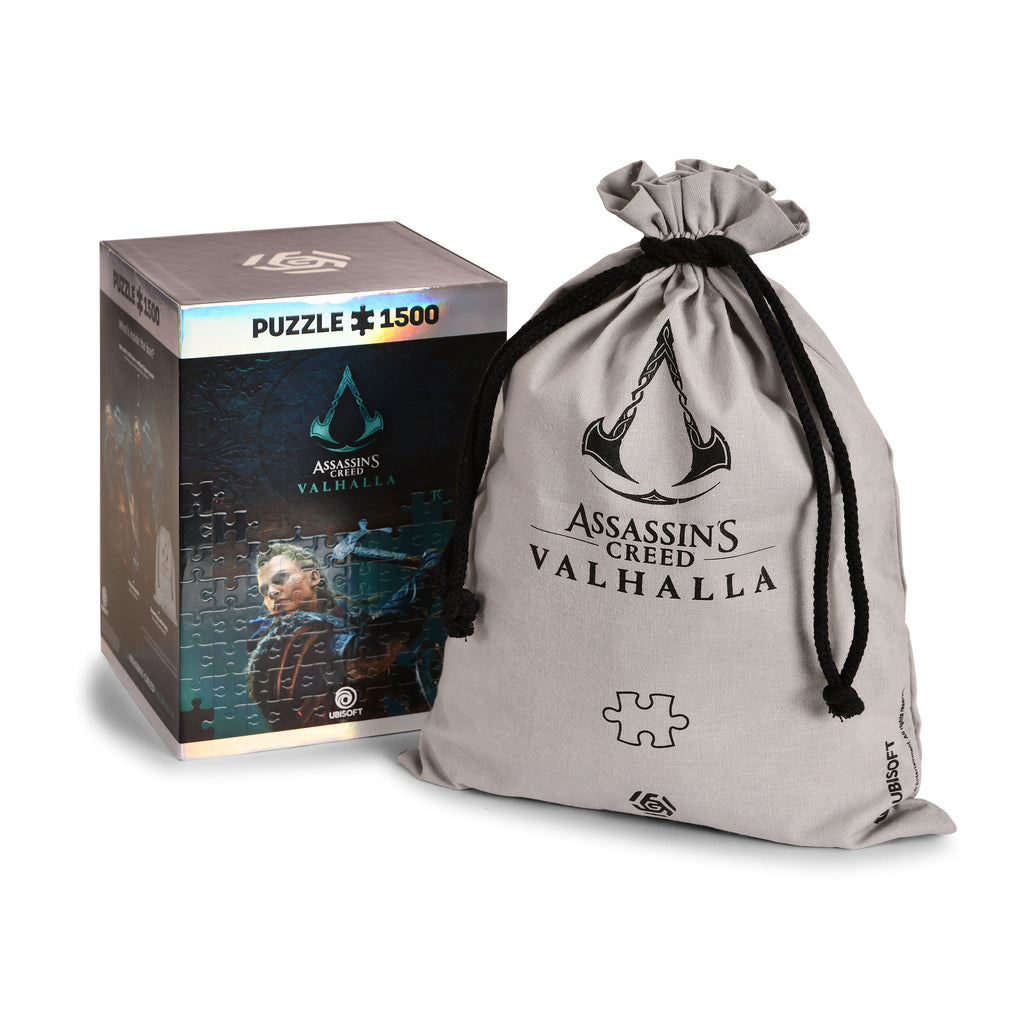 Imagen del producto Assassin's Creed Valhalla - Puzzle de Eivor con bolsa de tela con logo