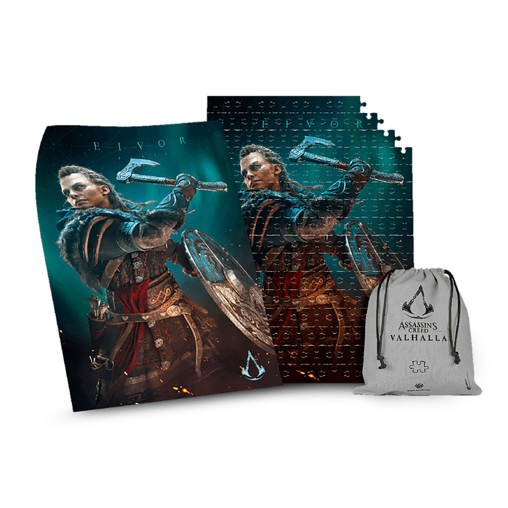 Imagen del producto Assassin's Creed Valhalla - Puzzle de Eivor con bolsa de tela con logo