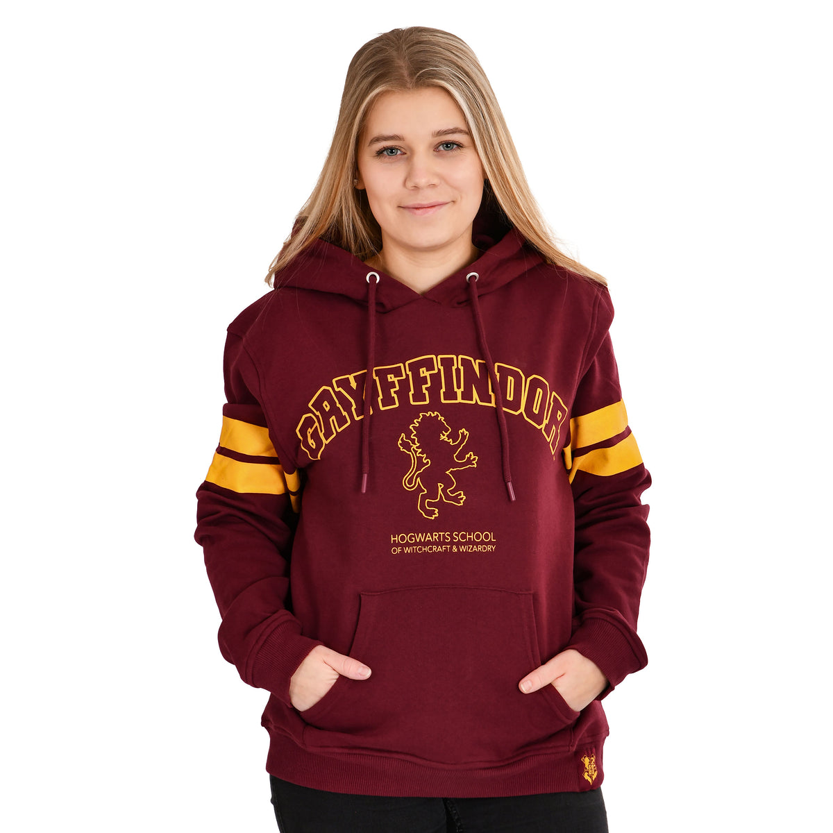 Imagen del producto Harry Potter - Sudadera con capucha roja del escudo de Gryffindor