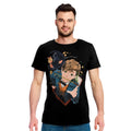 Imagen del producto Newt con Niffler Camiseta de anime negra - Animales fantásticos