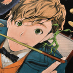Imagen del producto Newt con Niffler Camiseta de anime negra - Animales fantásticos