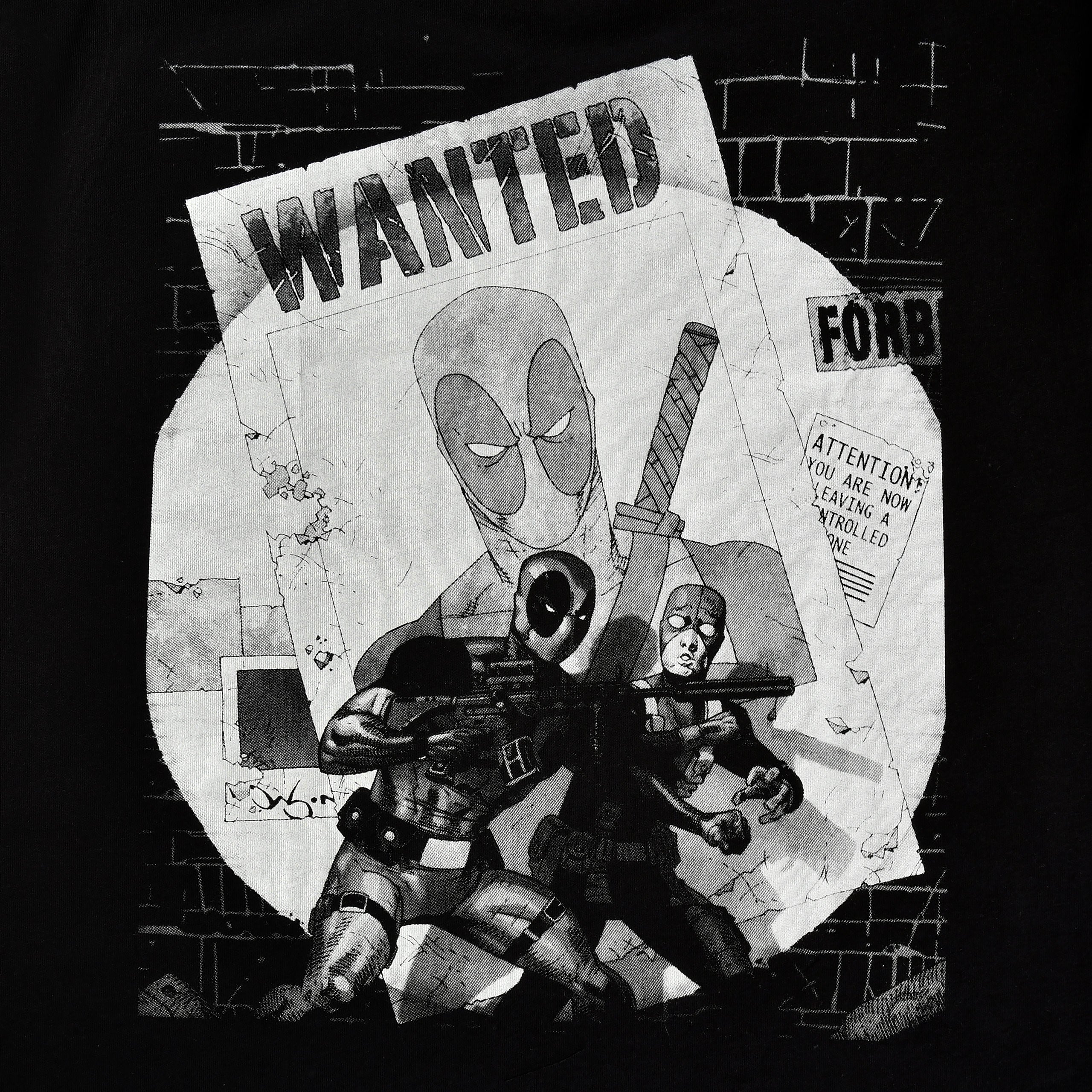Imagen del producto Deadpool - Camiseta Wanted negra