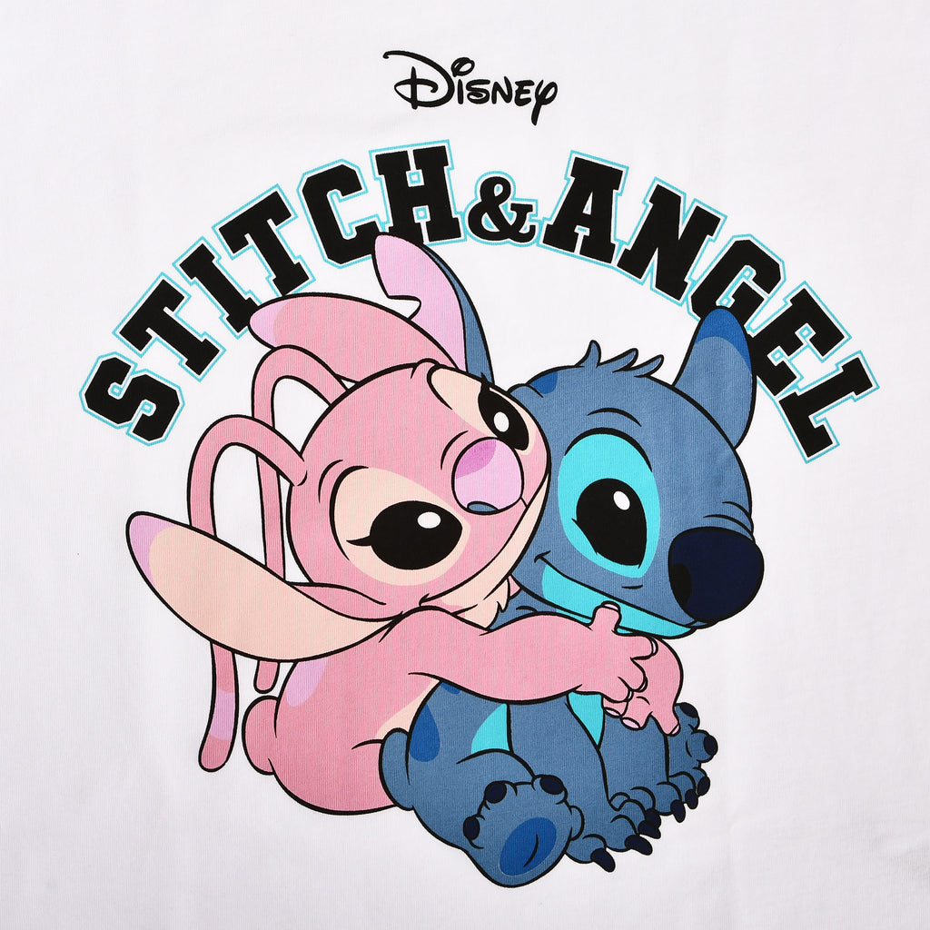 Imagen del producto Lilo & Stitch - Camiseta de mujer Angel & Stitch blanca