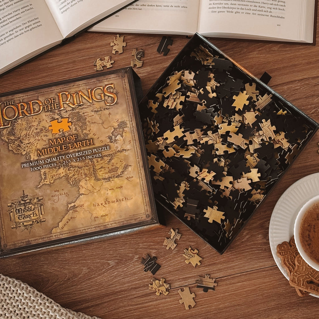 Imagen del producto El Señor de los Anillos - Puzzle Mapa de la Tierra Media