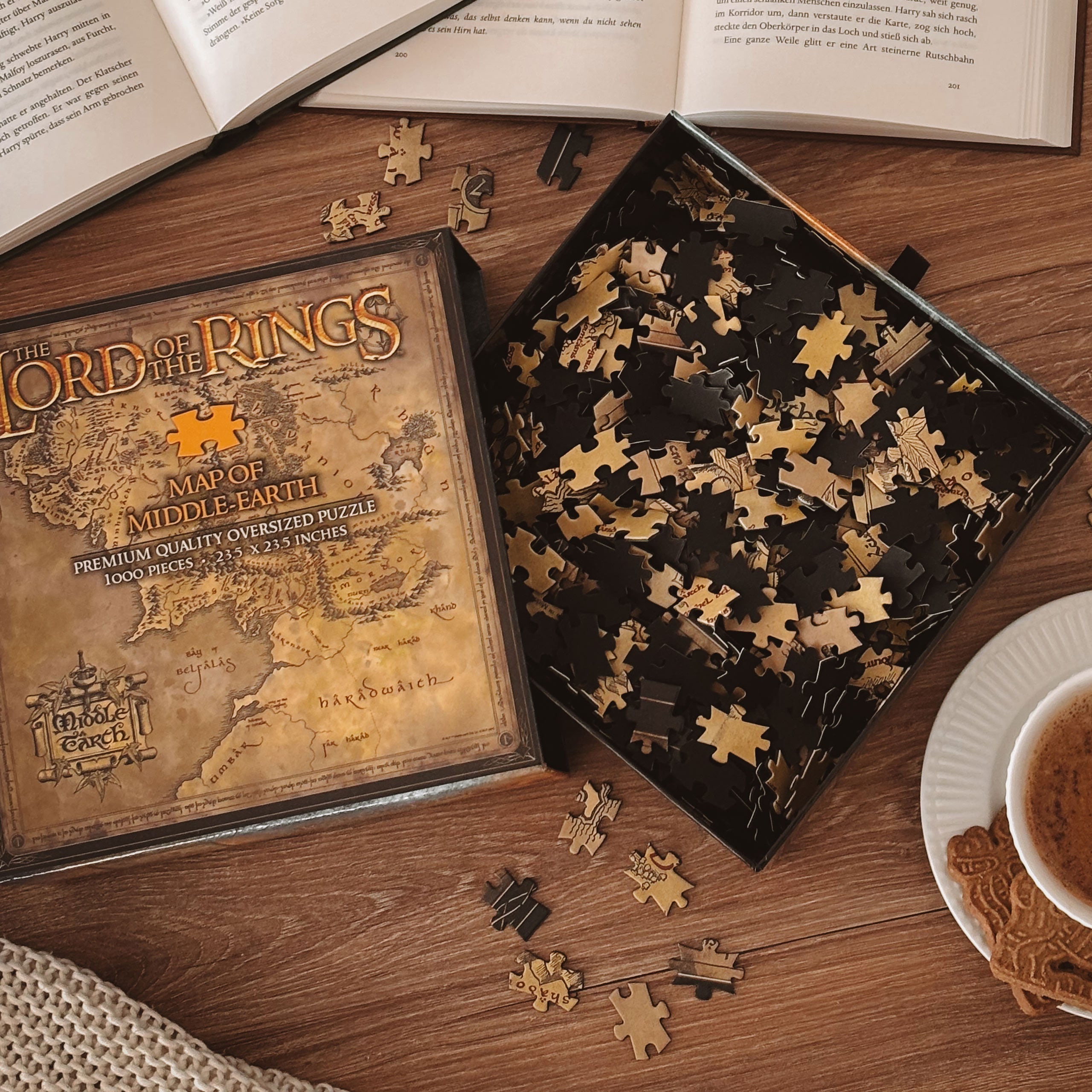 Imagen del producto El Señor de los Anillos - Puzzle Mapa de la Tierra Media