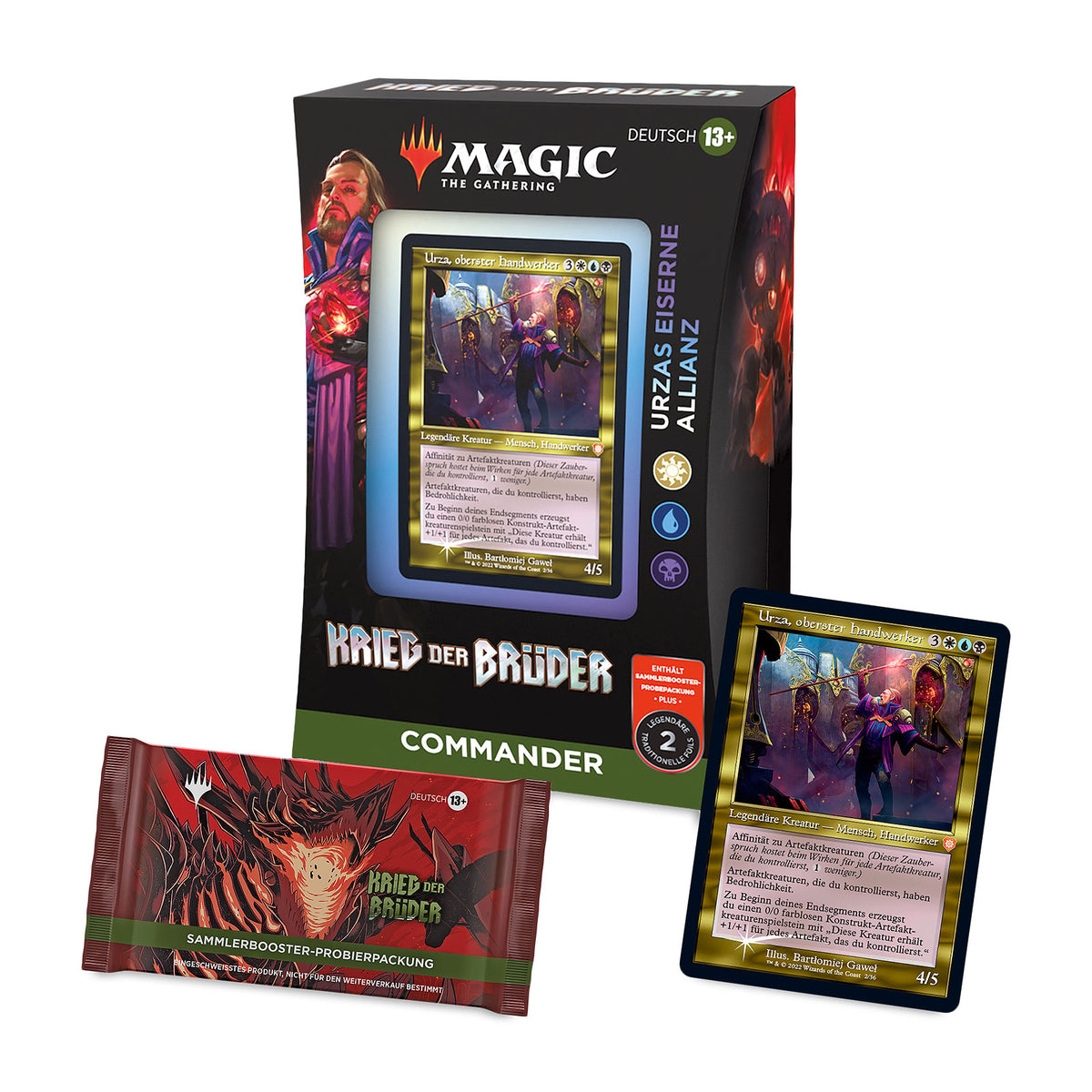 Imagen del producto Baraja de Comandante de la Guerra de los Hermanos Urzas Alianza de Hierro - Magic The Gathering