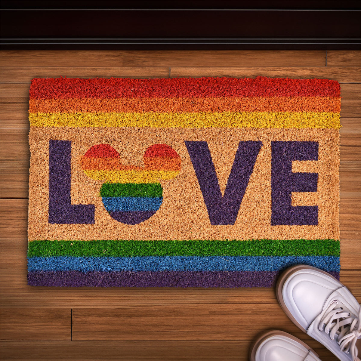 Imagen del producto Mickey Mouse - Felpudo Love Pride