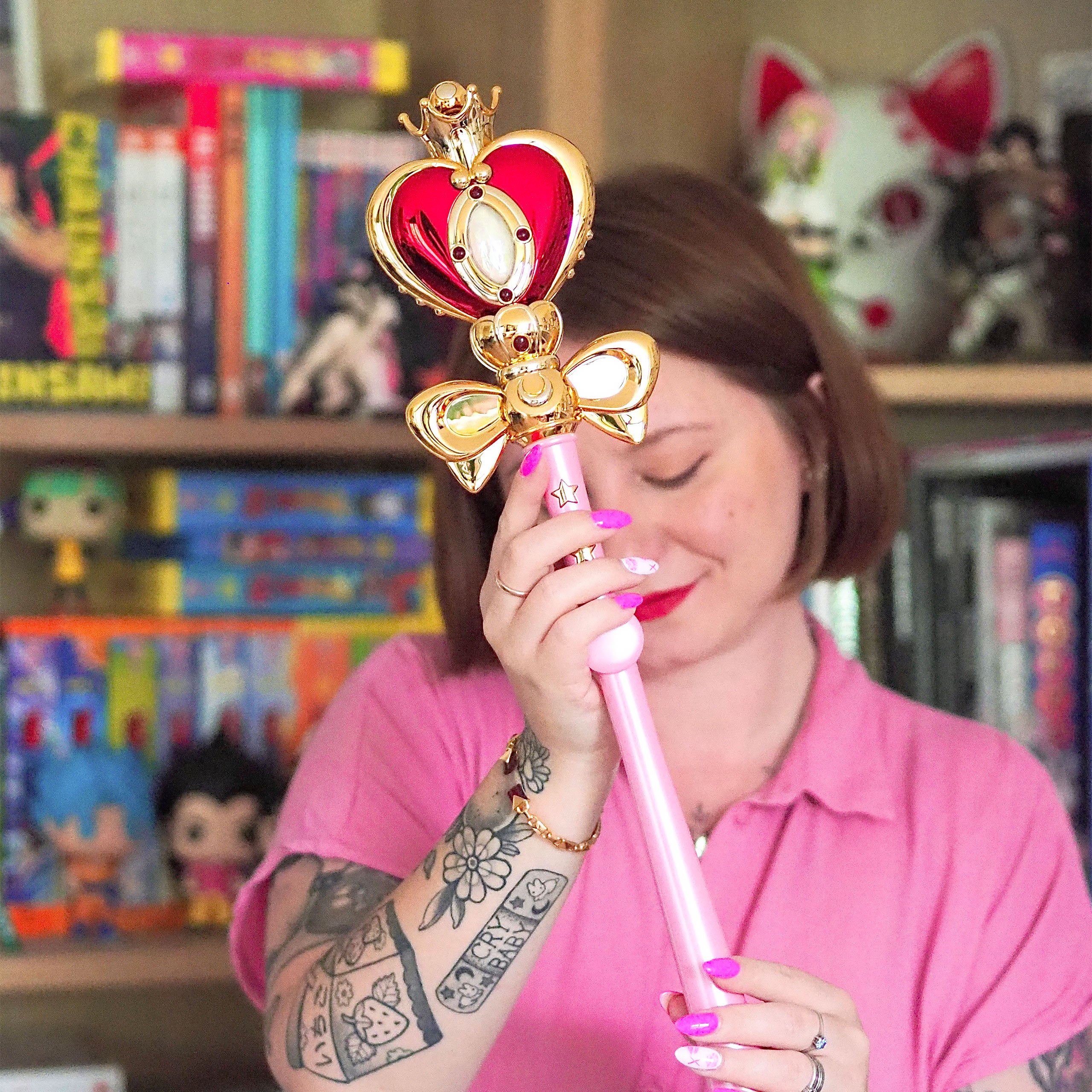 Imagen del producto Sailor Moon - Réplica del Cetro Cósmico de los Corazones Lunares