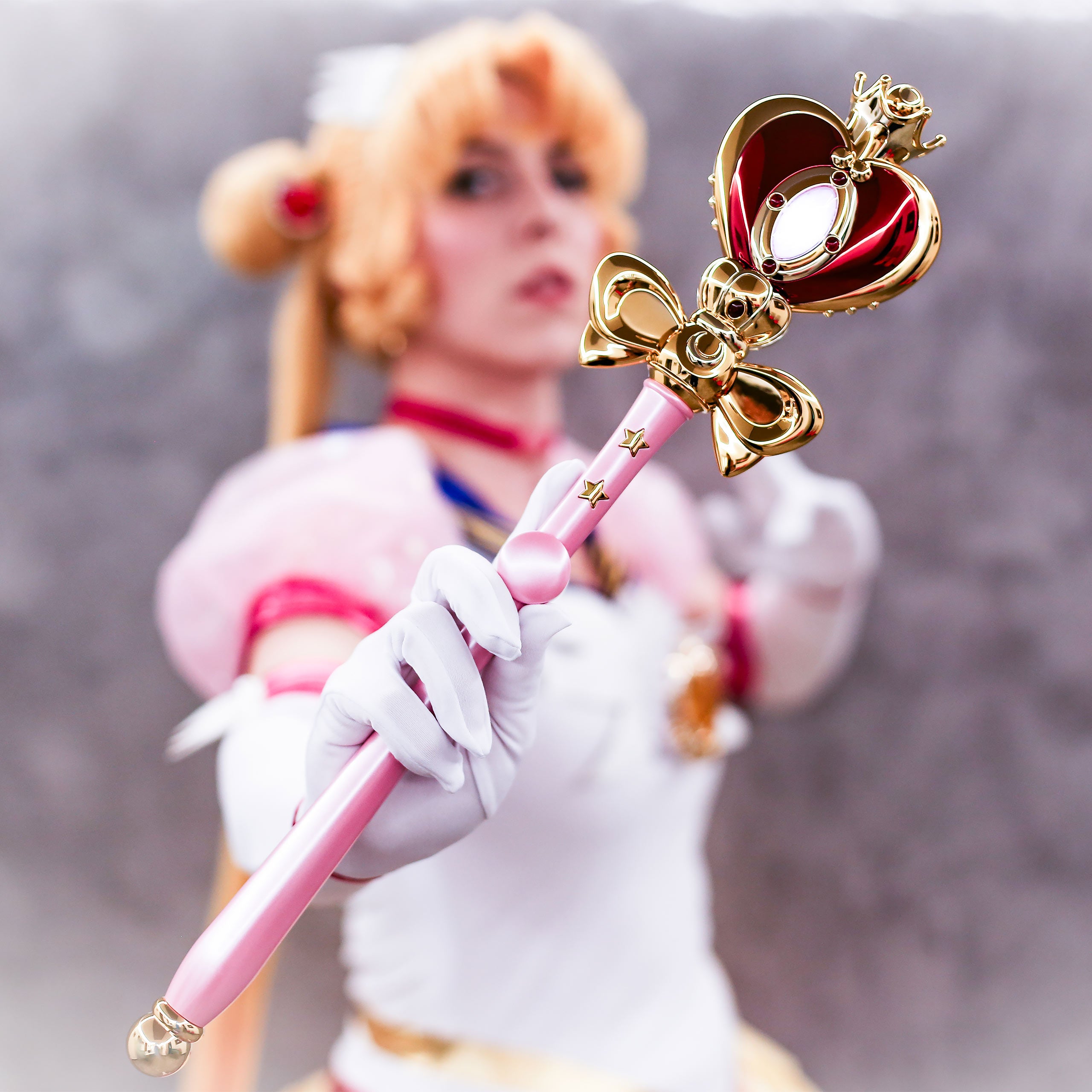 Imagen del producto Sailor Moon - Réplica del Cetro Cósmico de los Corazones Lunares