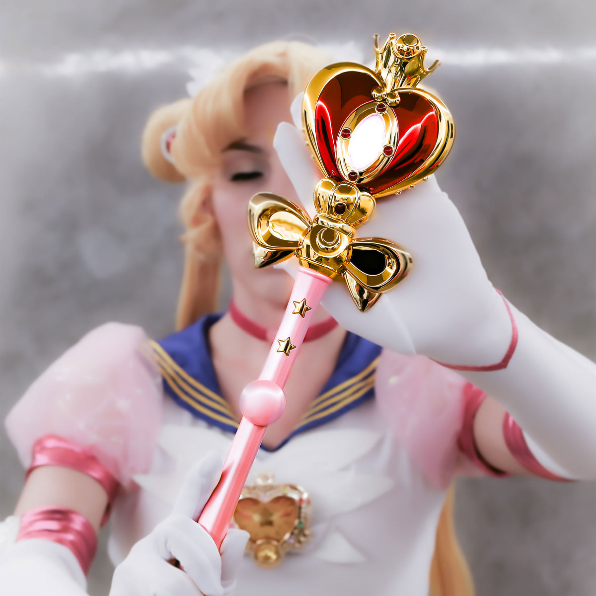 Imagen del producto Sailor Moon - Réplica del Cetro Cósmico de los Corazones Lunares