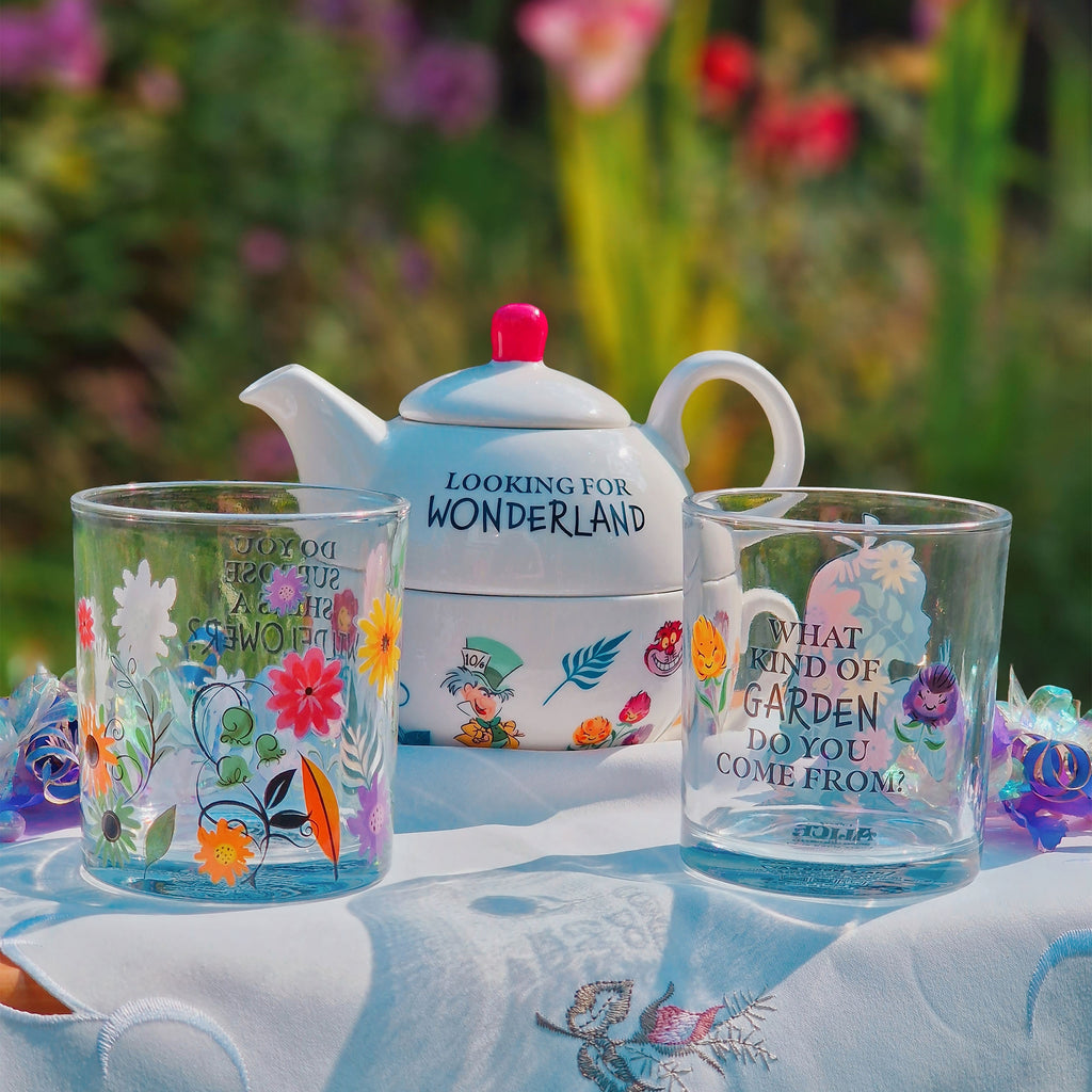 Imagen del producto Alicia en el País de las Maravillas - Set de 2 vasos de flores