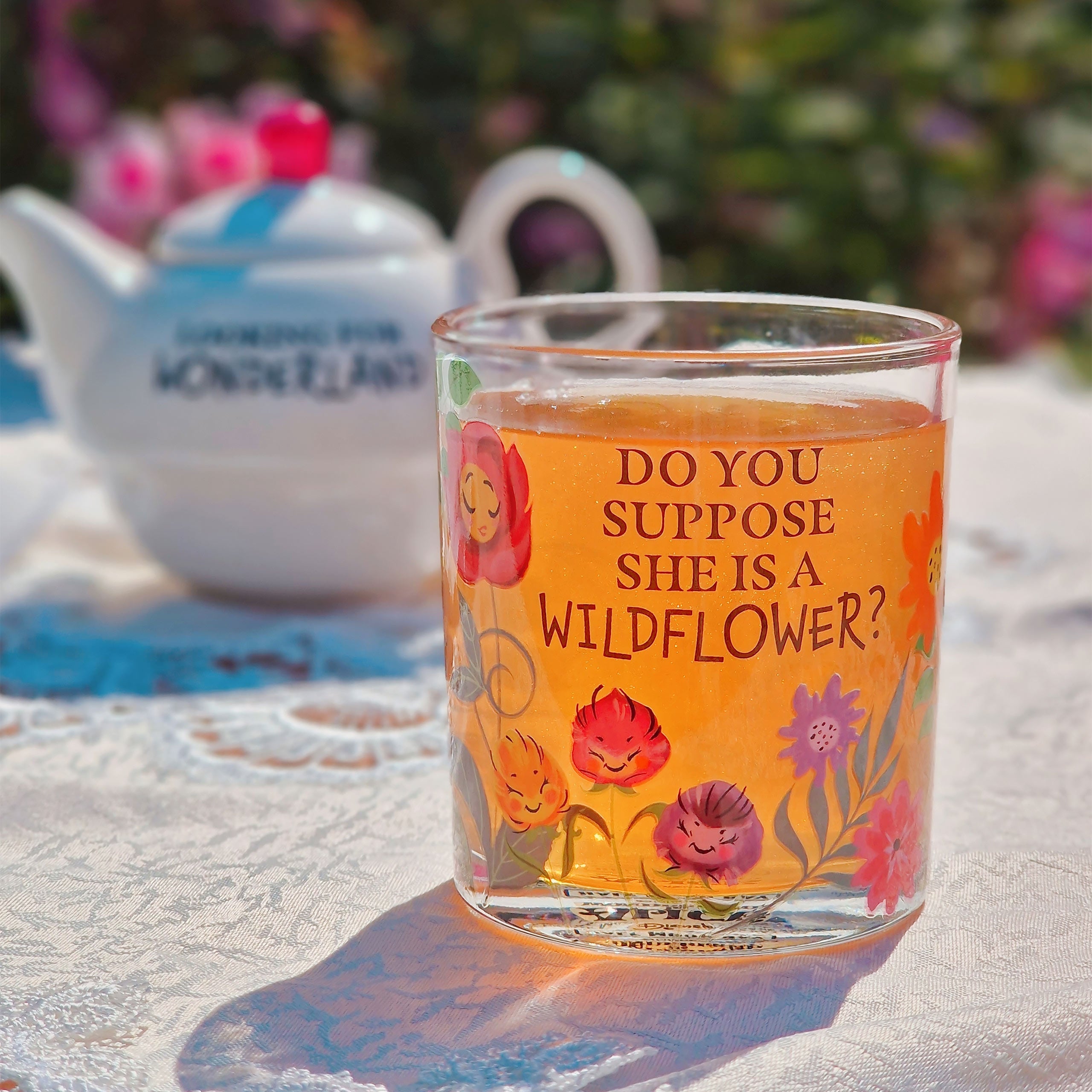 Imagen del producto Alicia en el País de las Maravillas - Set de 2 vasos de flores