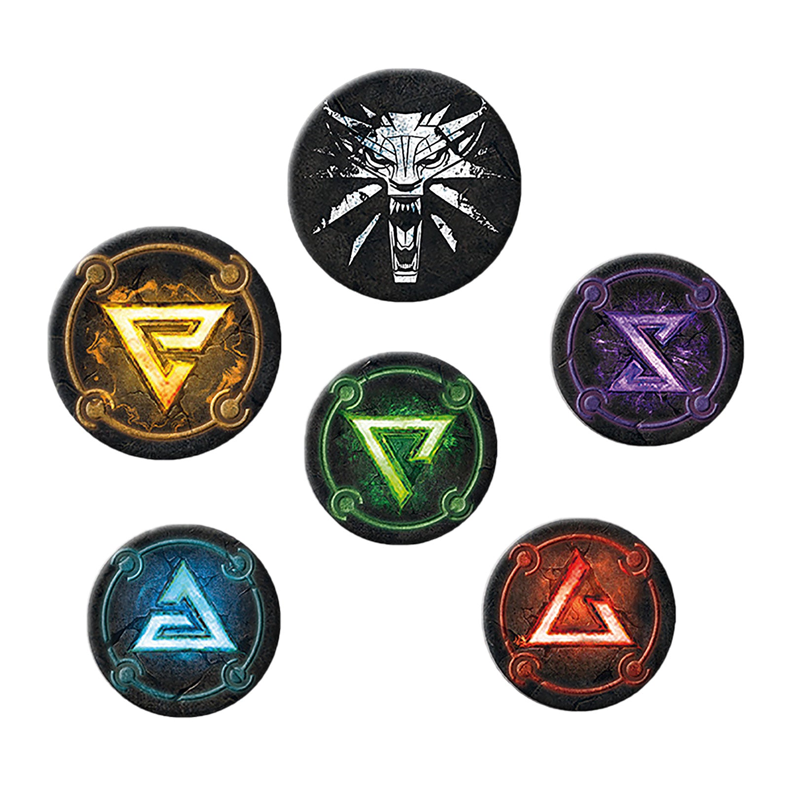 Imagen del producto Witcher - Conjunto de Botones de Símbolos 6 piezas