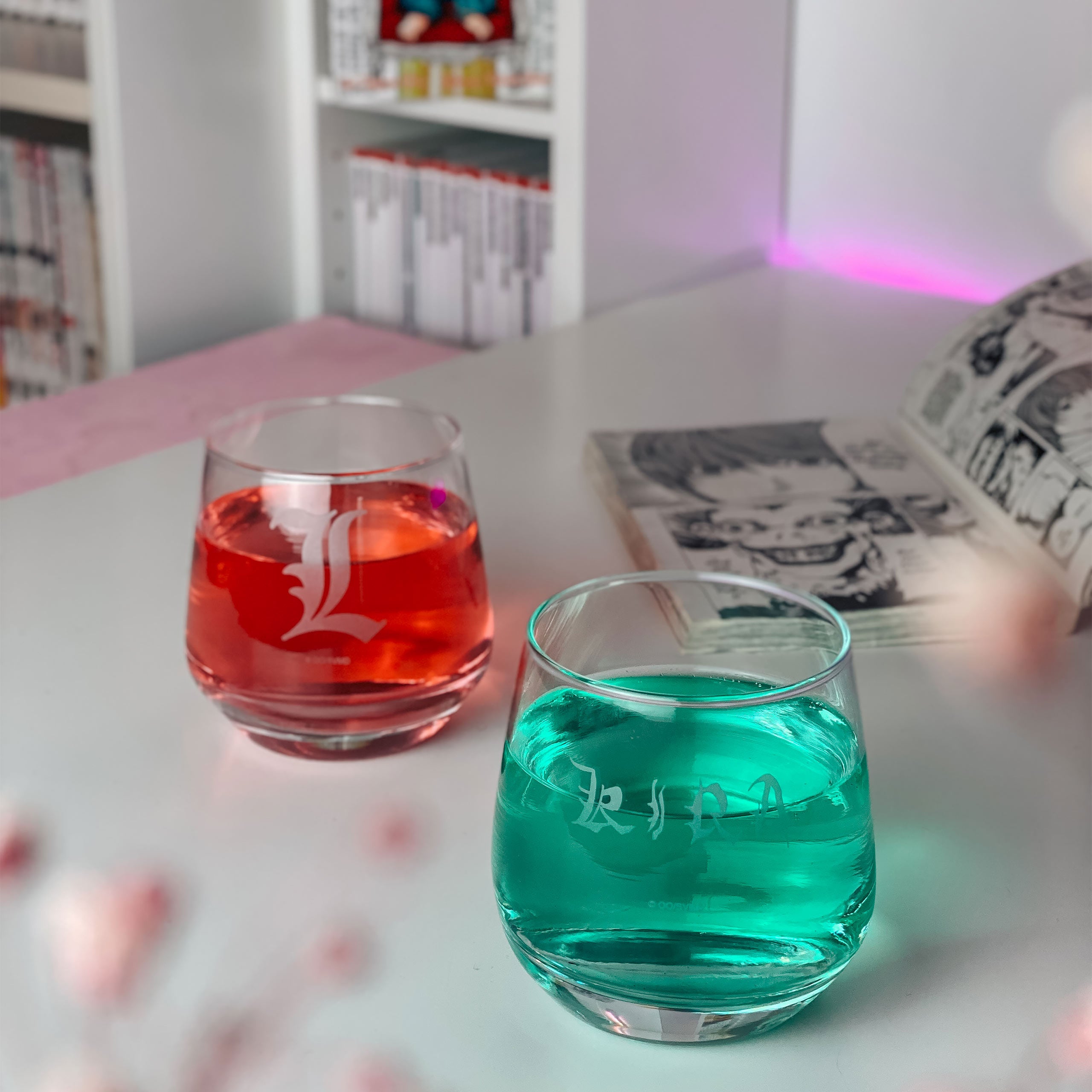 Imagen del producto Death Note - Juego de vasos Kira & L
