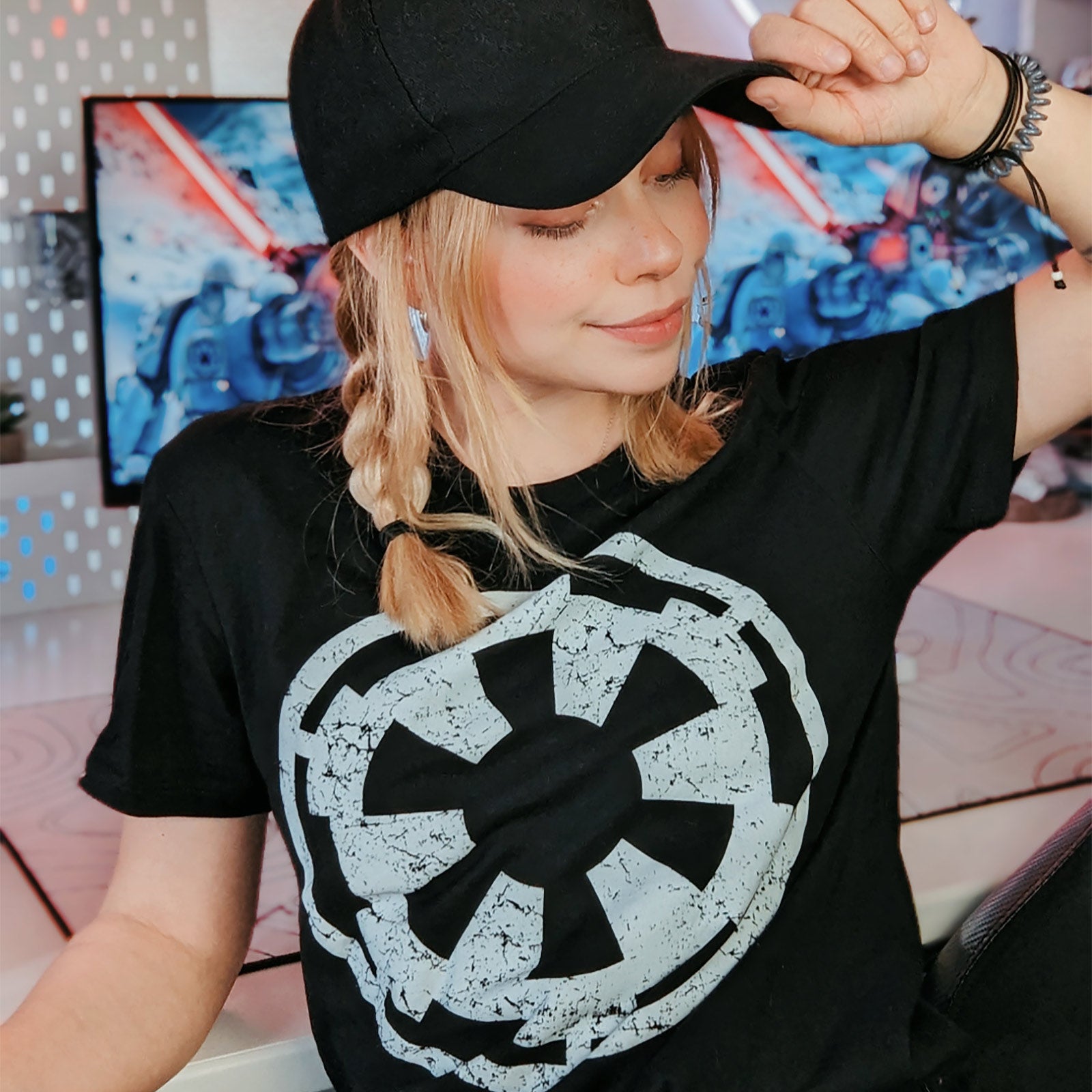 Imagen del producto Camiseta negra con logo del Imperio - Star Wars Andor