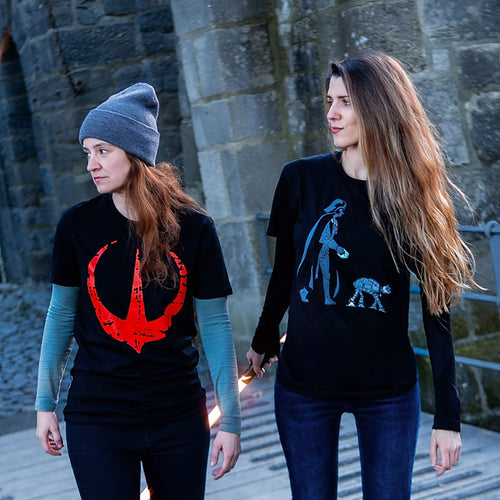 Imagen del producto Camiseta negra con logo de Rebelión - Star Wars Andor