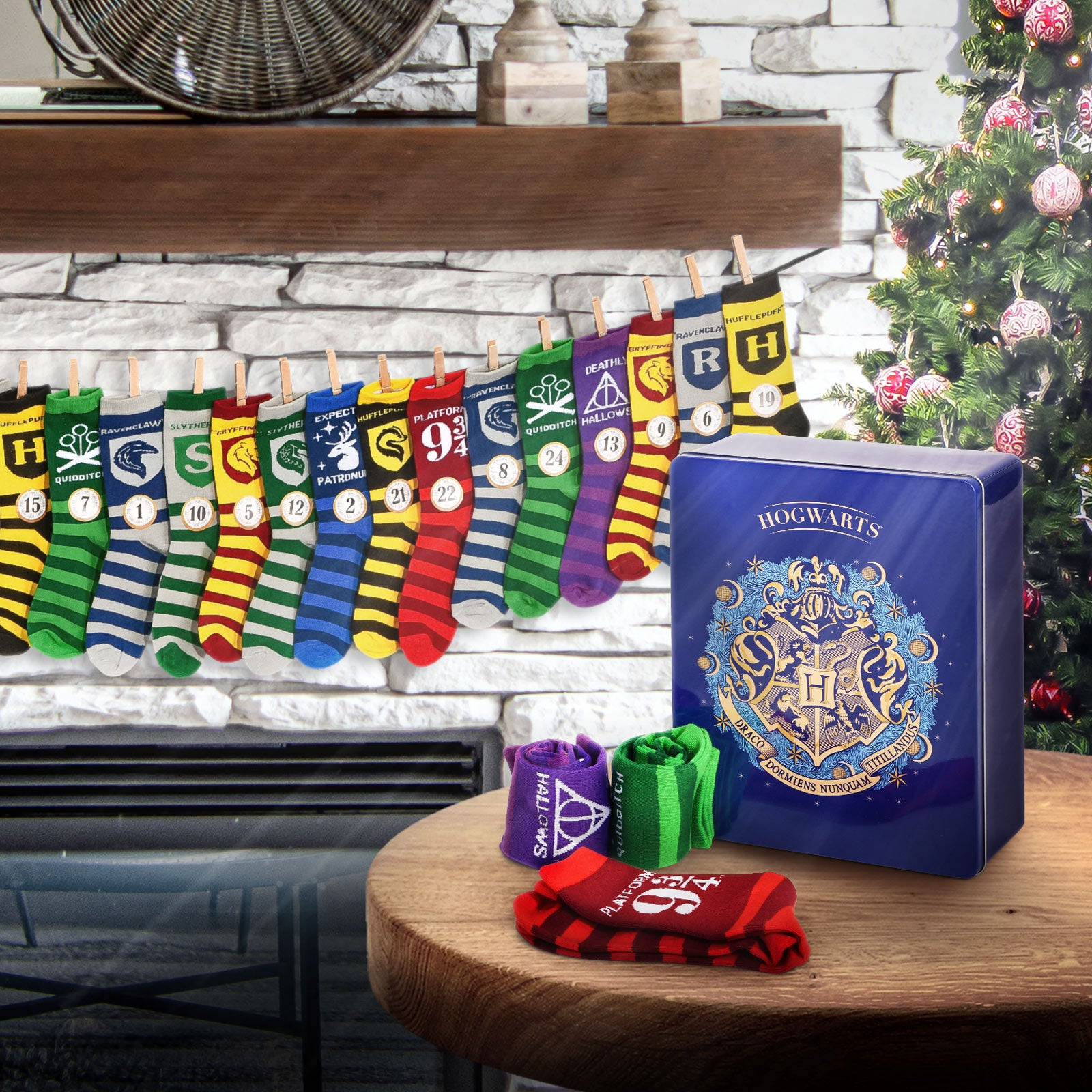 Imagen del producto Harry Potter - Calendario de Adviento mágico para llenar con calcetines