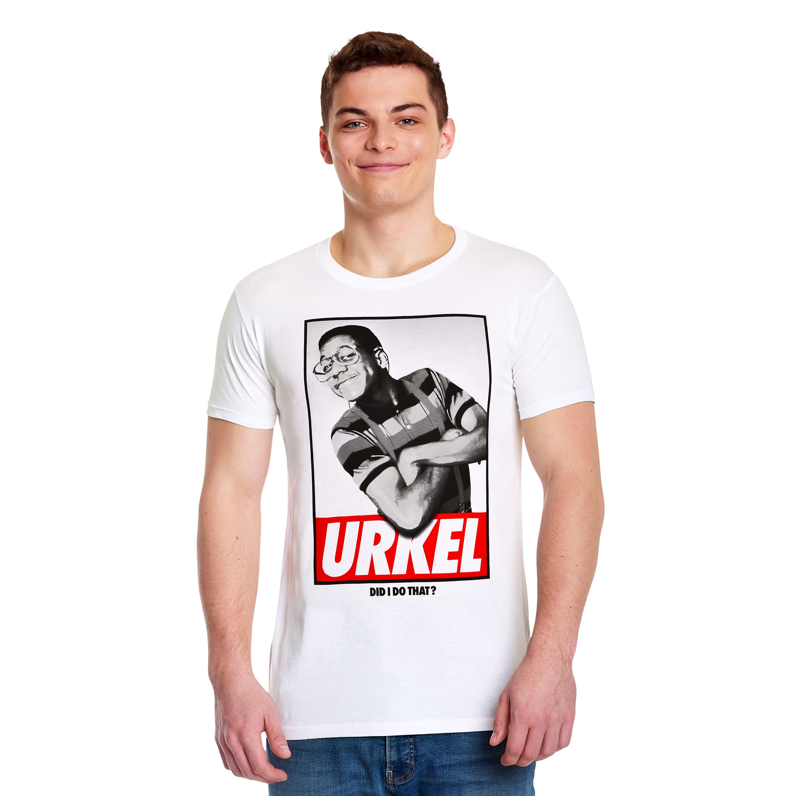 Imagen del producto Todos bajo un mismo techo - Camiseta blanca de Steve Urkel WB 100th