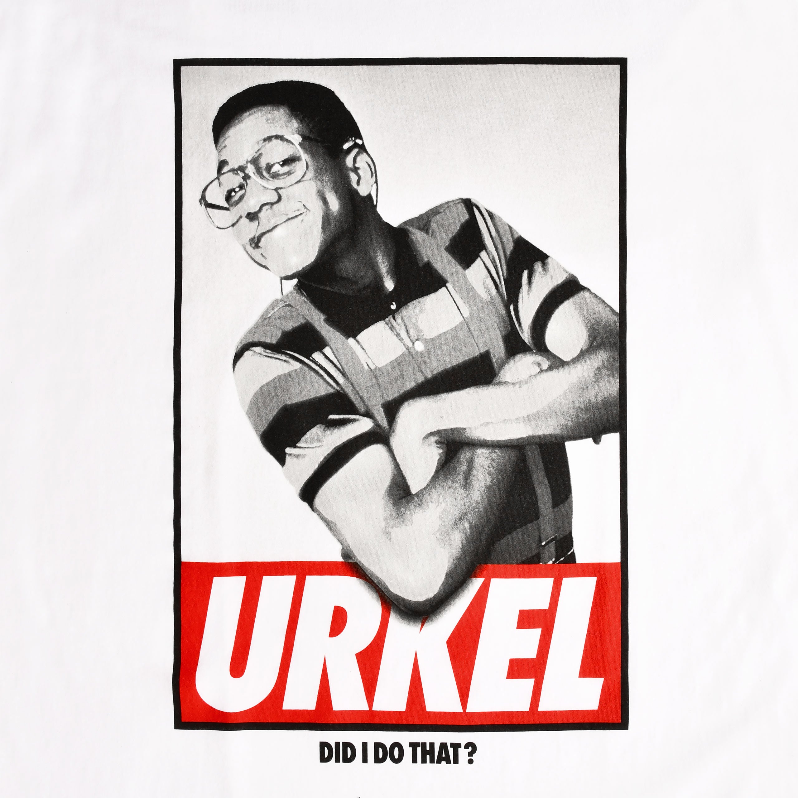 Imagen del producto Todos bajo un mismo techo - Camiseta blanca de Steve Urkel WB 100th