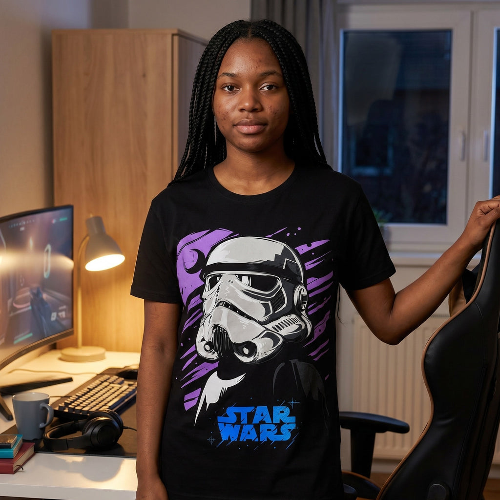 Imagen del producto Star Wars - Camiseta Galaxy Stormtrooper negra