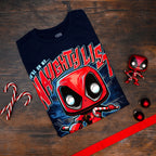 Imagen del producto Camiseta de Navidad de Deadpool con figura Funko Pop