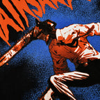Imagen del producto Chainsaw Man - Camiseta con logo rojo en negro