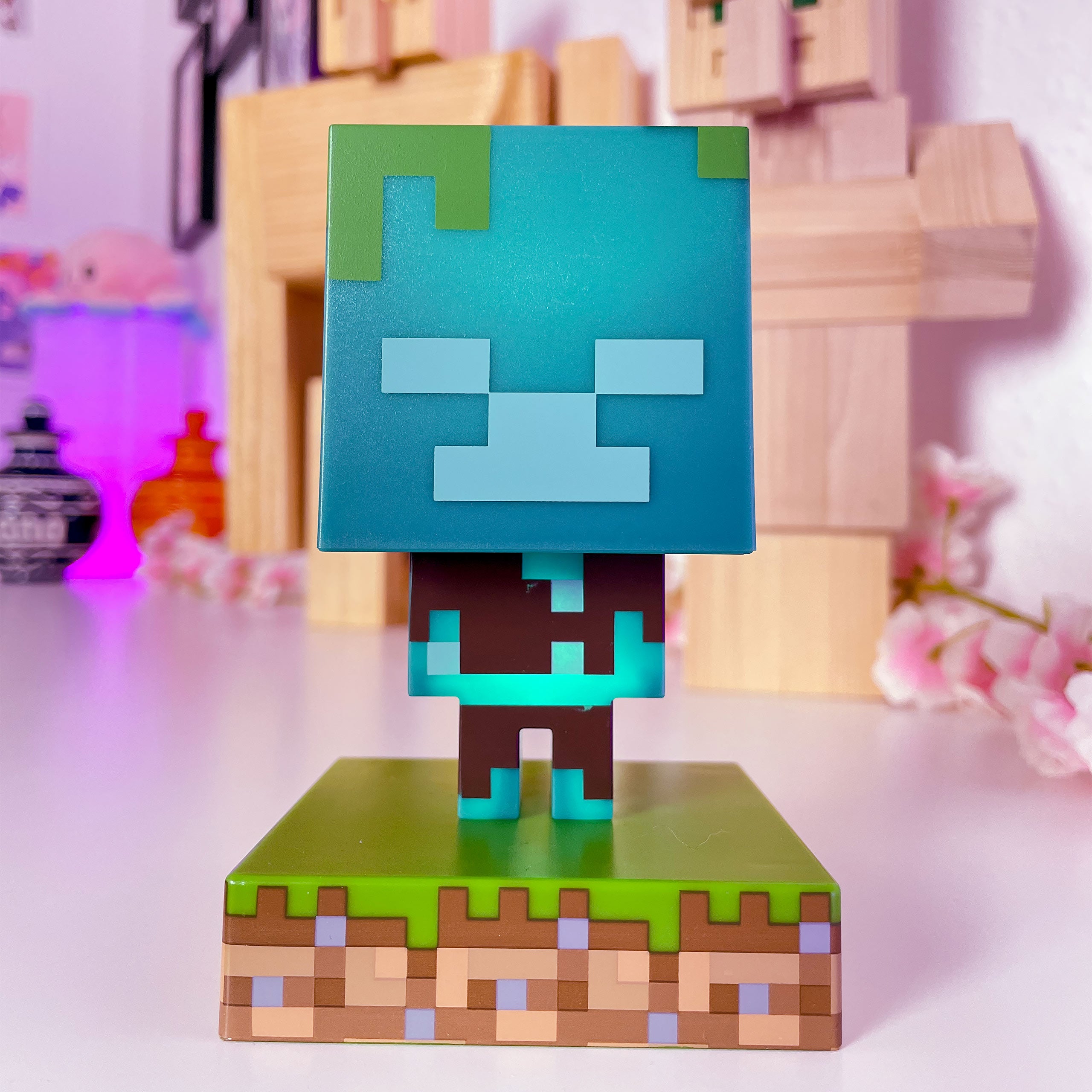 Imagen del producto Minecraft - Lámpara de mesa 3D Zombie Ahogado