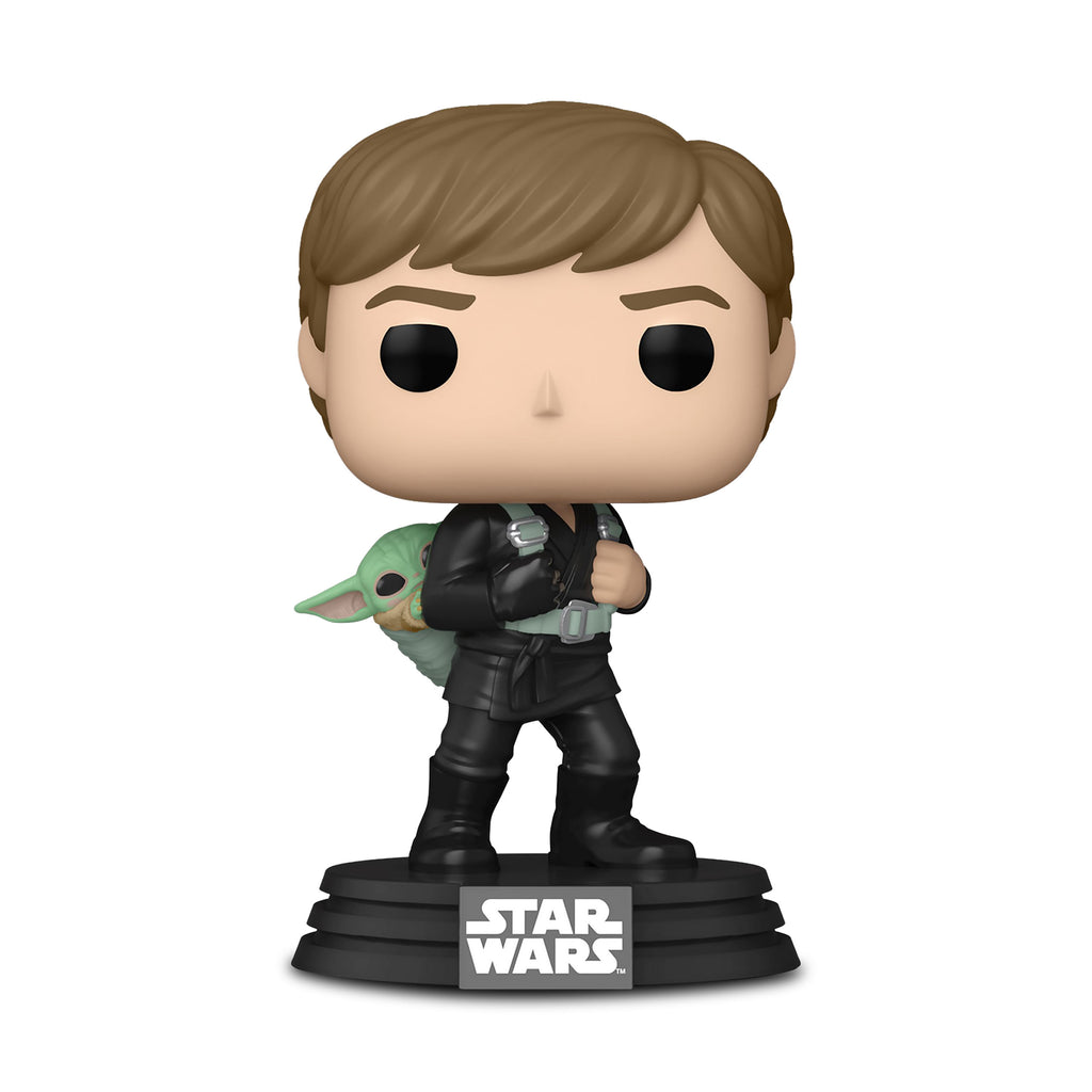 Imagen del producto Star Wars - Luke Skywalker con Grogu Funko Pop Figura de Cabeza Oscilante