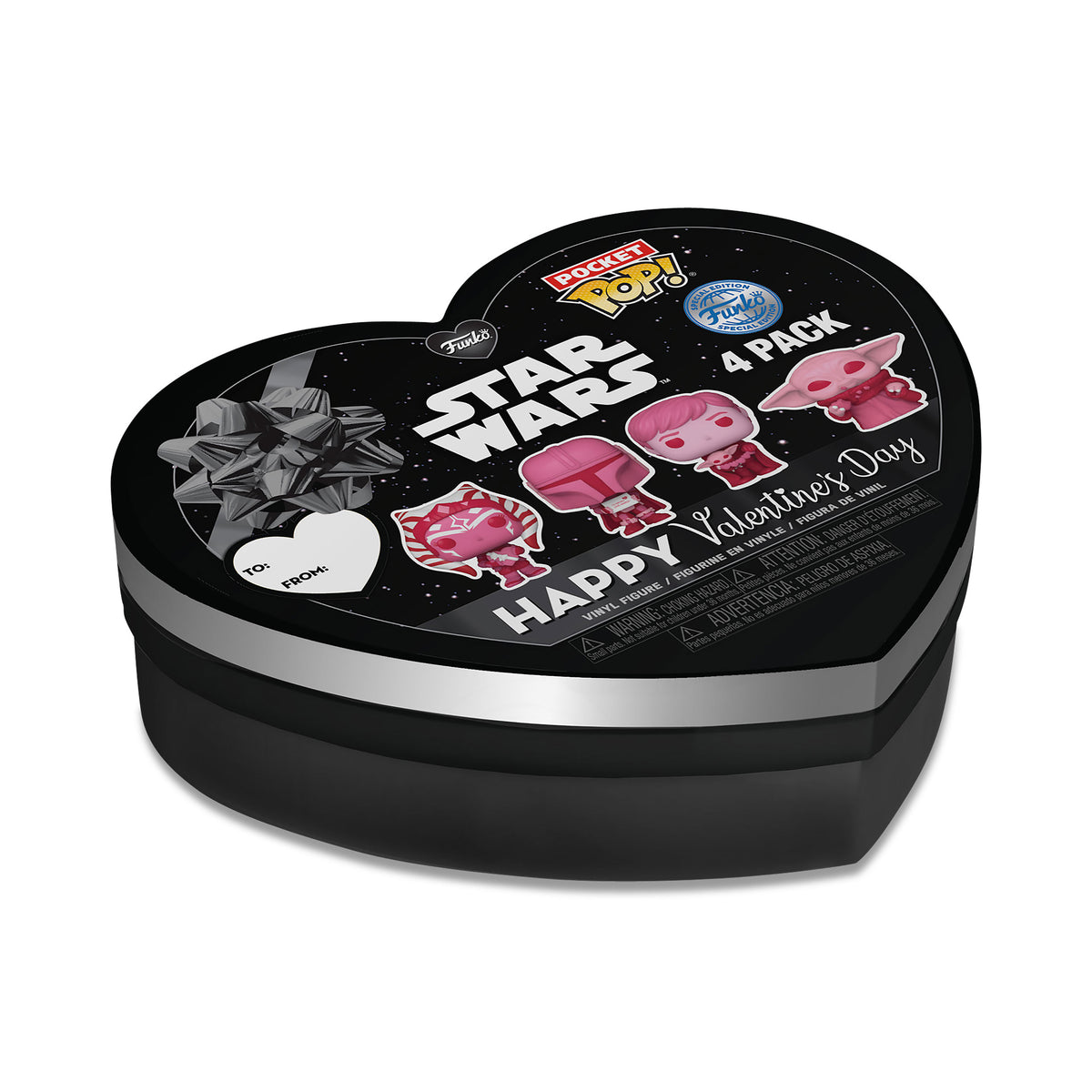 Imagen del producto Star Wars - Funko Pocket Pop Set de 4 Figuras Edición de San Valentín