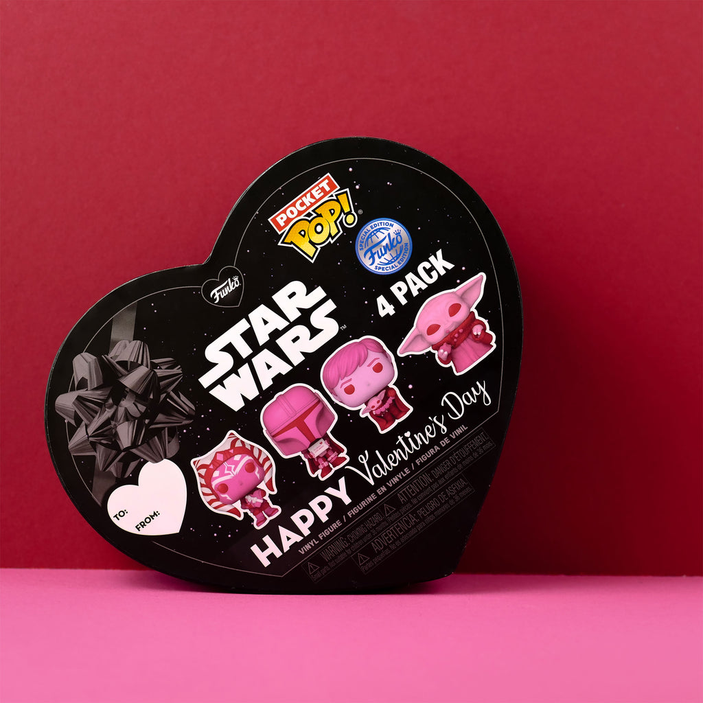 Imagen del producto Star Wars - Funko Pocket Pop Set de 4 Figuras Edición de San Valentín